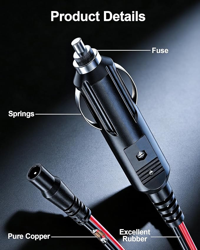 WUKUR 14V DC Car Charger for NOCO Jump Starter Compatible with NOCO GB70 GB150 GB250+ GB251+ GB500 GB500+ NOCO Boost UltraSafe Jump Starters Battery Power Supply Charger Cable