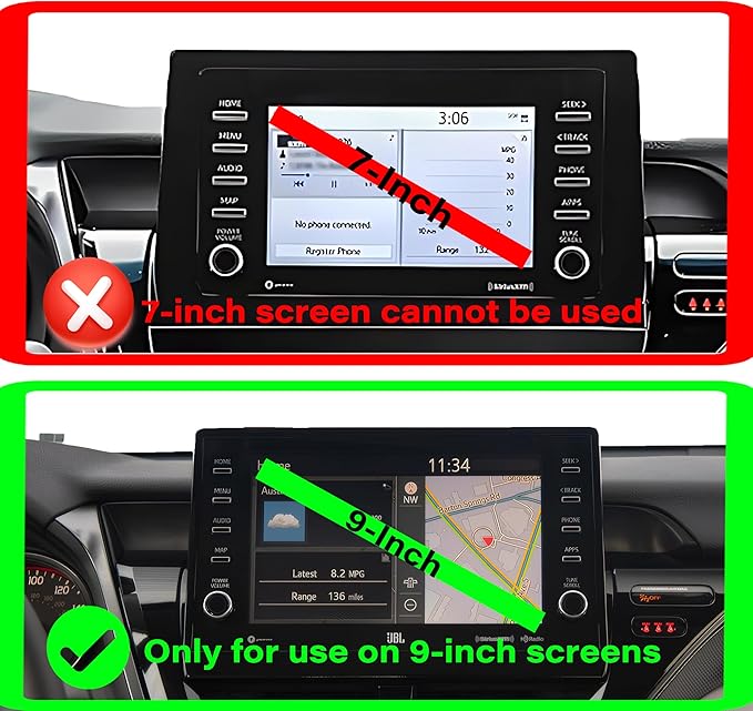 Car Phone Holder for Toyota Camry 2021 2022 2023 2024 Accessories Apply to 9 Inch Touch Screen 15W Fast Wireless Charger Screen Fixed Clip Cell Phone Mount Hands-Free 360 Degree Rotation