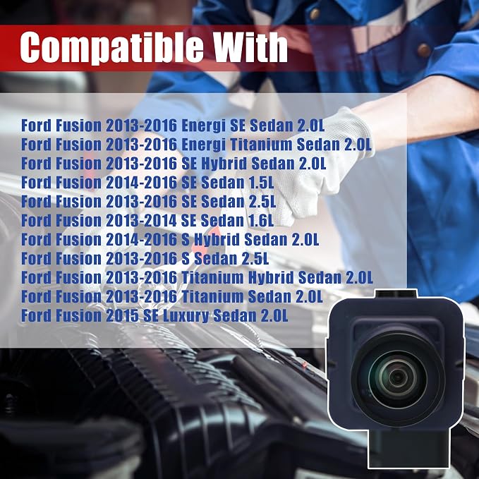 No. DS7Z-19G490-A Rear View Backup Reverse Parking Camera/Rear View Camera | Compatible with Ford Fusion 2013-2016 Park Assist Reverse Camera Replace OE# ES7T-19G490-AA ES7Z-19G490-A E1GT-19G490-BB