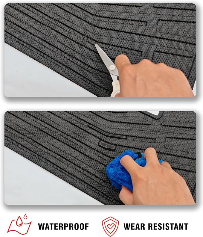 Floor Mat Cargo Liner Backrest Mat Compatible with Lincoln Aviator Accessories 2020-2025 2026 with Hook&Loop Rear Trunk Mat Rear Seat Back Cover Protector All Weather Anti-Slip Split Dog Liner