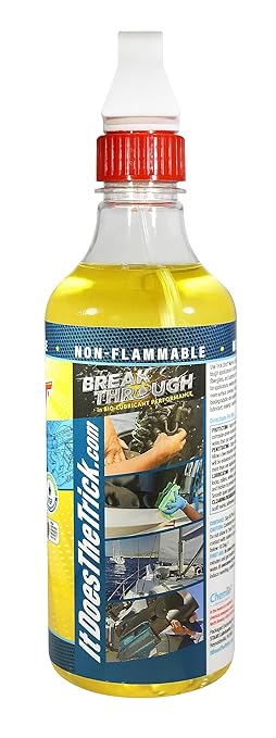 Trick Shot Marine Grade Lubricant & Penetrating Oil - Biodegradable Food Grade Rust Prevention Spray, Anti-Seize, Cleaner, Lubricant for Boat Galleys, Fiberglass, Fishing Gear Lubrication - 16 oz, 6Pk