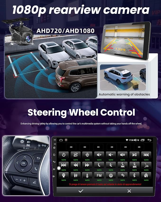 8Core+4GB RAM Car Radio for Chevrolet Chevy Cruze 2009-2015: 10.4" 1280 HD IPS Tesla-Style Touchscreen Head Unit Stereo Upgrade Wireless Carplay Andriod Auto Backup Camera GPS 5G WiFi FM DSP