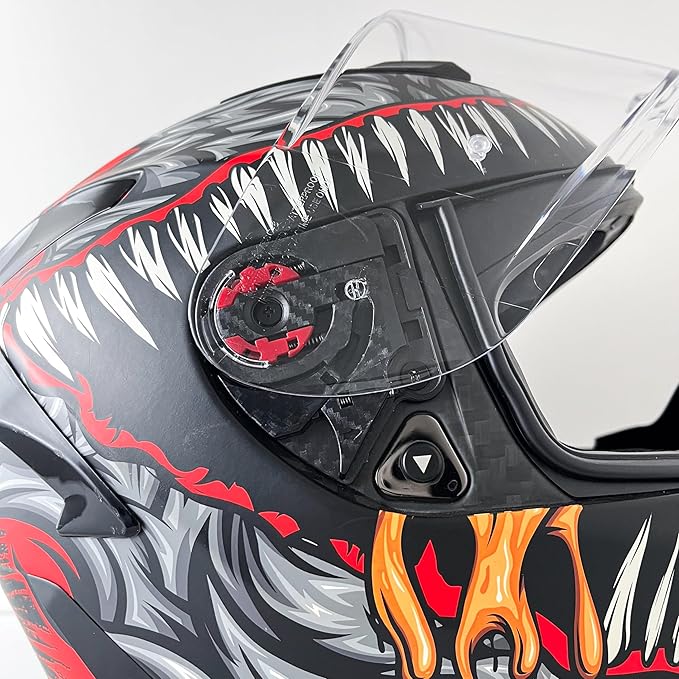 Helmet Visor Base Side Plate Replacement for Sedici Strada 2/3,Motorcycle Helmet Shield Gear Base Plate Povit Kit Compatible with Citation,Sedici Strada 2/3,FT2 Vector,FF801,FF397