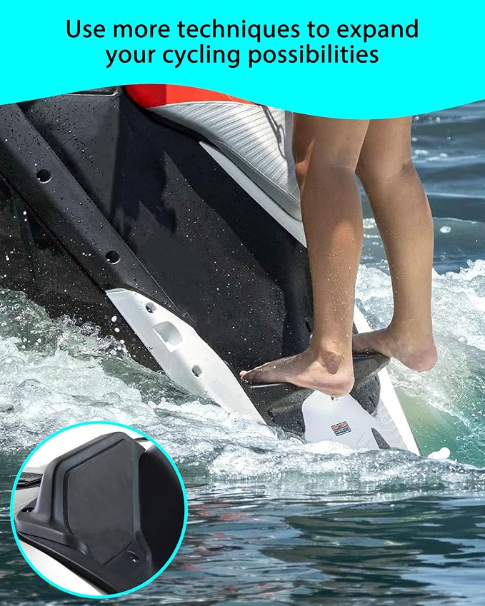 SAUTVS Step Wedges Footboards Pedal for Sea Doo Spark, Foot Rest Kit With 45 Degree Slope Footrest for Sea-Doo Spark 2024+ Accessories (2PCS, Replace #295101263)