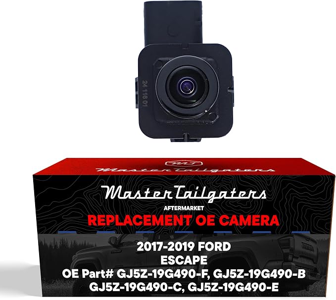 Master Tailgaters Replacement for Ford Escape (2017-2019) Backup Camera OE Part # GJ5Z-19G490-F, GJ5Z-19G490-B, GJ5Z-19G490-C, GJ5Z-19G490-E
