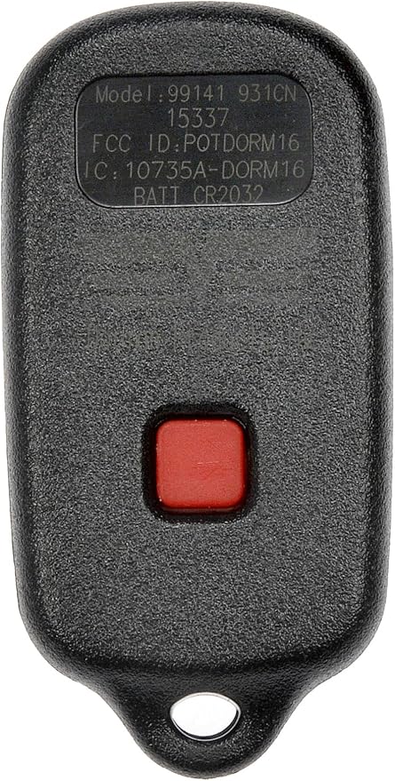 Dorman 99141 Keyless Entry Remote 4 Button Compatible with Select Toyota Models