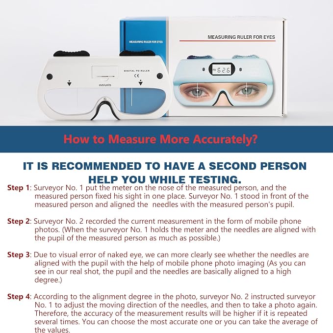 Hanchen PD Meter Digital Pupil Distance Meter PD Ruler Pupilometer with Memory Function CE Certificate