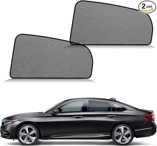ZATOOTO Car Window Shades Accord 2018-2023 for Rear Window 2Pack car Shades for Back Windows Baby & Pet | Blocks 99% UV Rays & Heat | Breathable Mesh for Privacy & Bug Protection | Camping & Travel