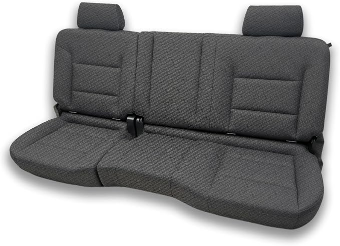 Rear Seat Covers for Chevy Silverado & GMC Sierra 1500 (1999-2006 & Classic) Foam-Padded Protection for Auto Interiors - Gray