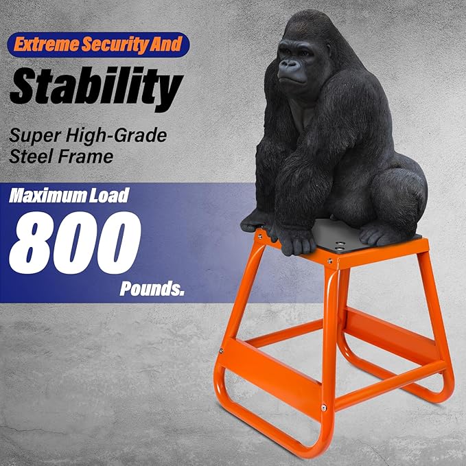 Dirt Bike Stand Motorcycle Center Stand with Non-Slip Pad, Heavy Duty Powersports Mini Bike Stand & Hoist Table for Dirtbike, Motorcycle, and Bike Maintenance-800LBS Capacity