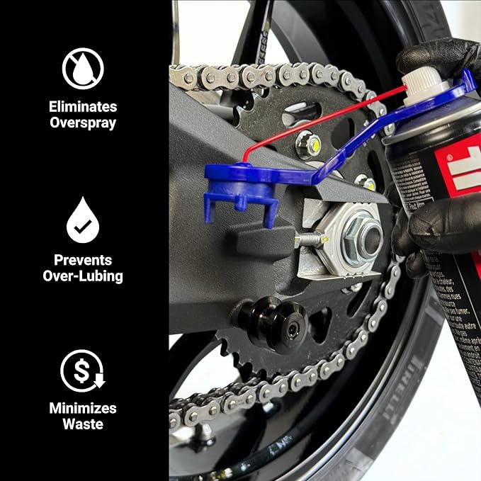 Oinker® Chain Lube Applicator – [Eliminate Overspray and Fling-Off with Motorcycle Chain Oiler for 525 Chains] – Mess-Free Application