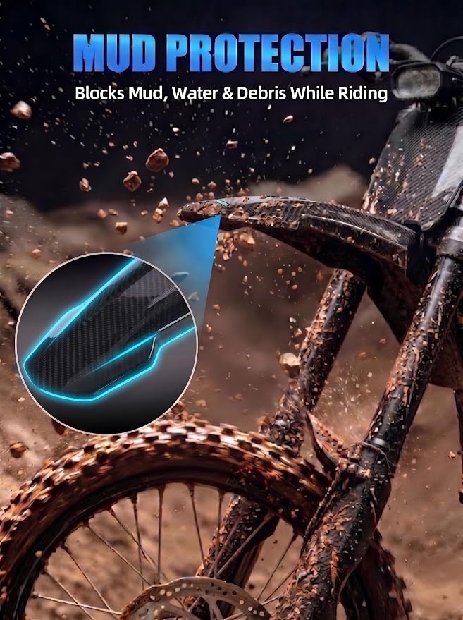 Real Carbon Fiber Front Fender for E Ride Pro,Front Mudguard Mud Guard for Electric Dirt Bike Eride Pro S/SS 2.0 3.0/SR