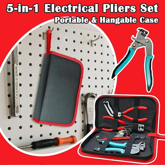 Auto fastener clip removal pliers – Automotive Electrical Tools & Clip removal tool Kit with Hose Clamp Pliers, Wire Terminal Separator, and Car Plug Connector
