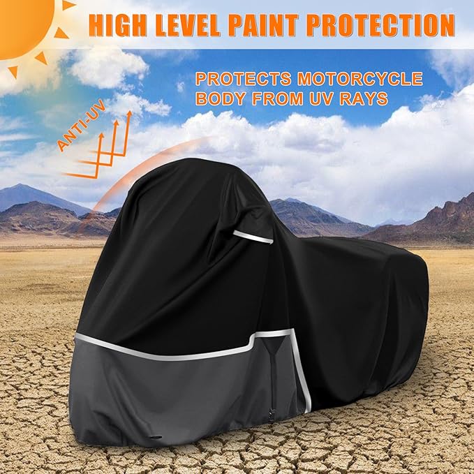 Waterproof Motorcycle Cover Replace for Honda Scooter Model, 420D Oxford Cloth Honda Ruckus, Metropolitan, Dio and ADV150 Scooter Cover for Snow Rain Dust Protection