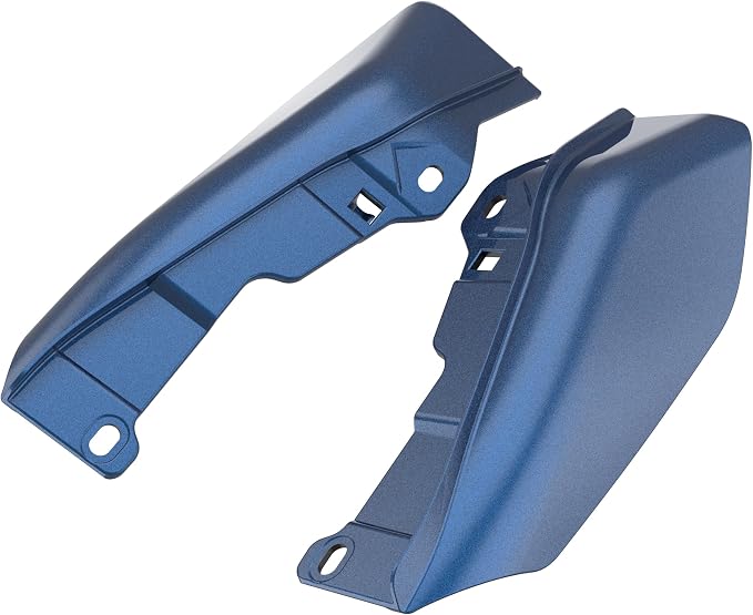 Color - Matched Mid Frame Air Deflectors Heat Shield, Perfectly Fit for Harley Touring Models 2009-2026 Dark Blue Pearl