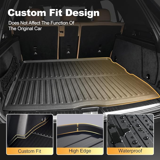 Cargo Liner for Mercedes Benz GLE SUV 2020-2026 350/450/53 AMG/580 | All Weathe Custom Fit Heavy Duty Trunk Mat for Benz GLE (Not Fit for Coupe)