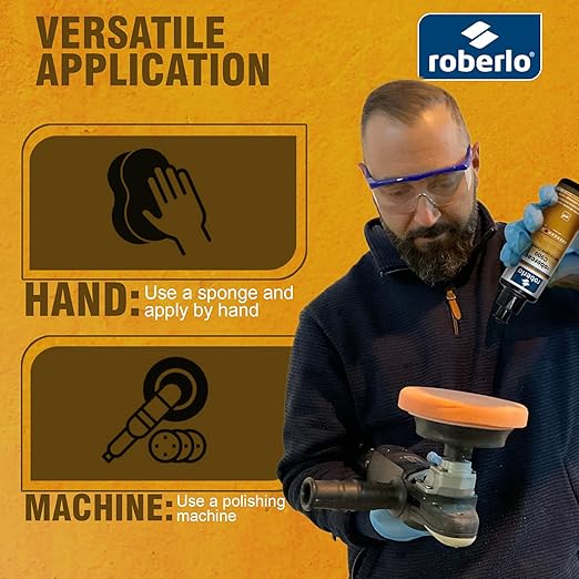 Roberlo ROBERCAR C900 High Cut Liquid Compound - 1KG Advanced Buffing Compound, Cutting Compound, and Polishing Compound for Automotive, High Performance Rubbing Compound