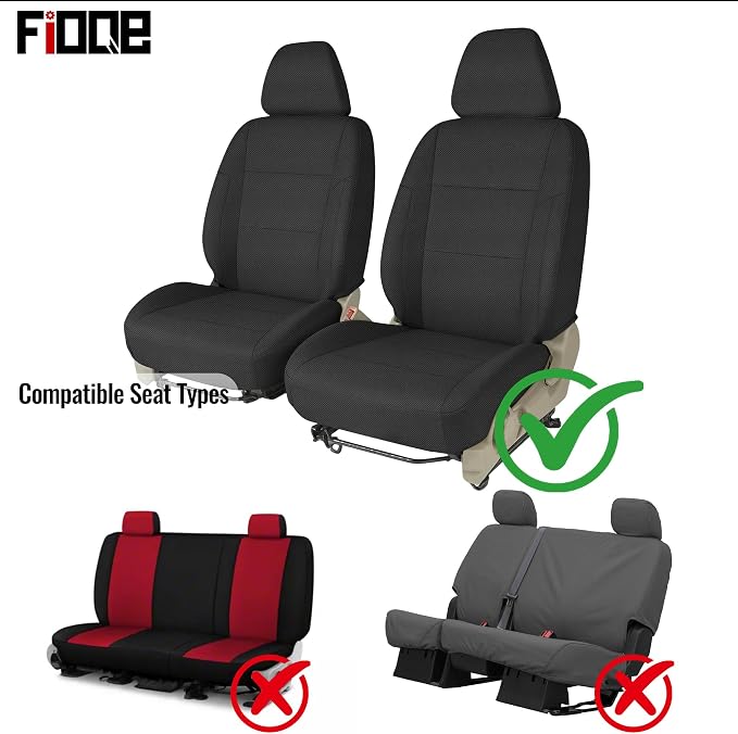 Custom-Fit Front Seat Covers for Toyota 4Runner 1996-2002 Driver and Passenger, Thickened Composite Fabric, with Headrests, Soft Foam Lining, Protective Seat Cover