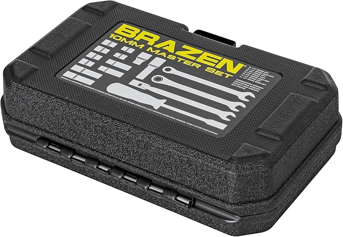 BRAZEN 10mm Master Set - 12 Sockets, Three Wrenches, One Nut Driver - All 10mm!