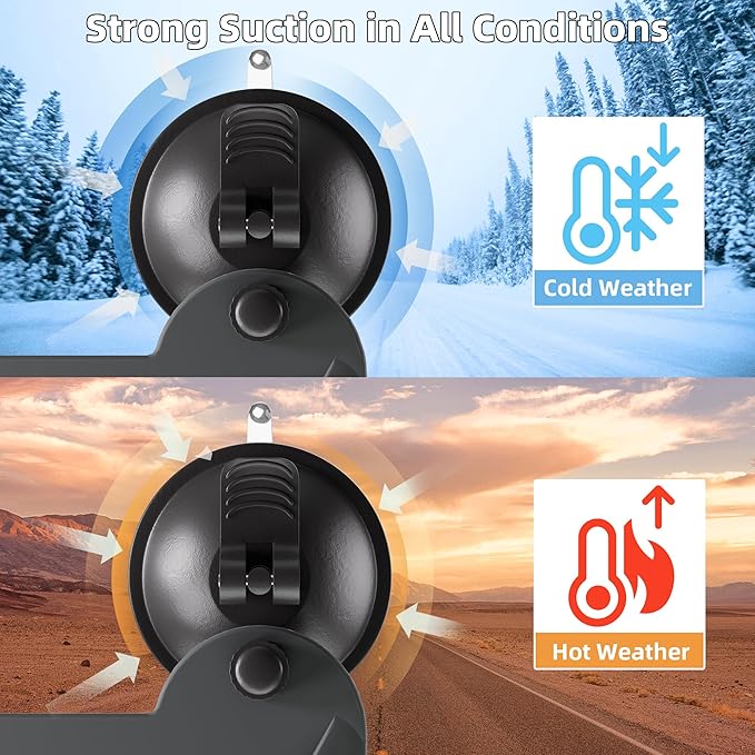 DAIERTEK Starlink Mini Suction Cup Mount, Starlink Mini Sunroof Mount, Waterproof, for Car, Rv, Grey