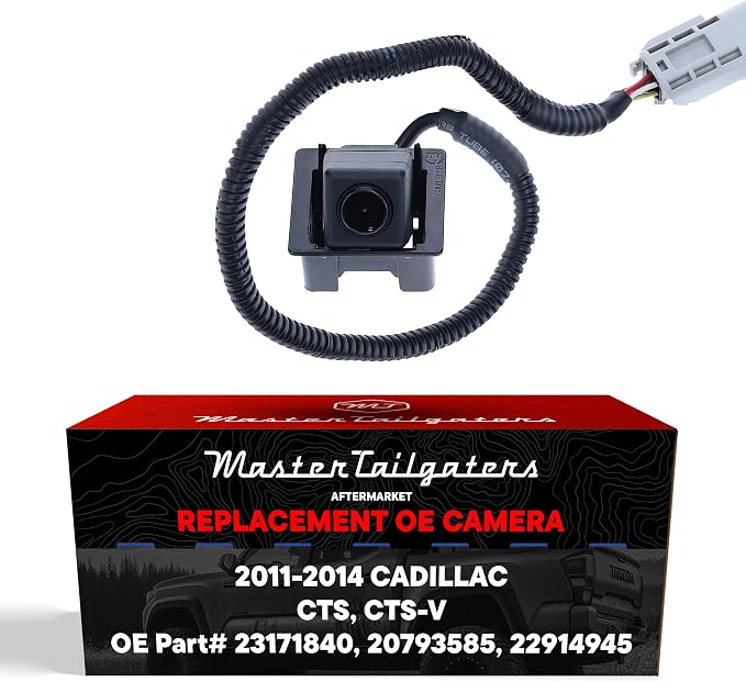 Master Tailgaters Replacement for Cadillac CTS/CTS-V Sedan (2011-2014) Backup Camera OE Part # 23171840, 20793585, 22914945