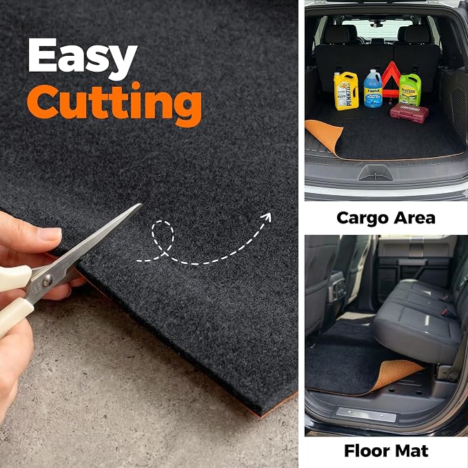 2-Pack Heavy Duty Oil Spill Mat, 1/4" Thick, Garage Floor Mat for Under Car, 64" X 32", Waterproof, Rubber Backing Protects Floor, Reusable, Absorbs All Types of Spills, Oil Absorbent Pads