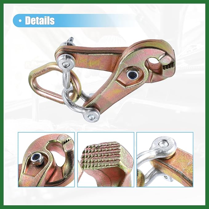 Motoforti Universal 3 Ton Self-Tightening Body Repair Clamp Dent Puller for Car Golf Cart ATV UTV Frame Pulling Clamp Auto Body Clamp Collision Repair Tool Dent Repair Clamp Long-Lasting