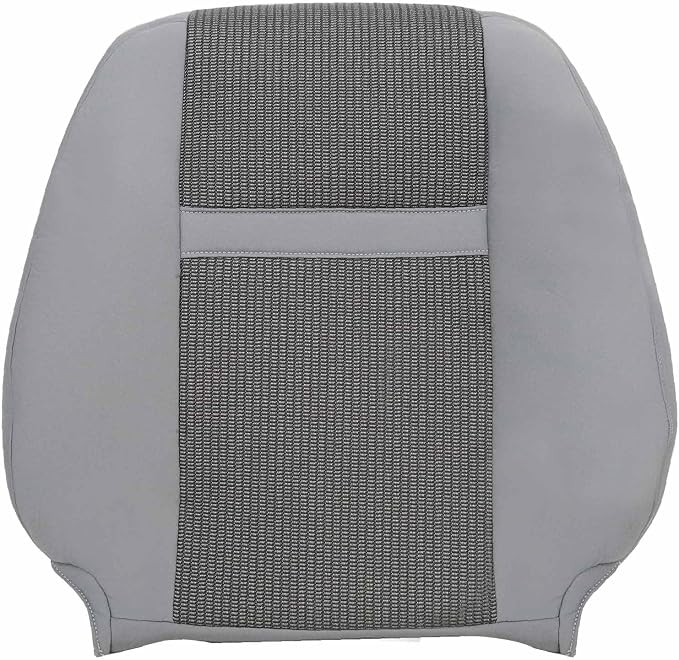 Priprilod Gray Cloth Front Passenger Side Bottom Replacement Seat Cover & Top Lean Back Cover Compatible with Dodge Ram 2500 3500 4500 5500 2006 2007 2008 2009 2010