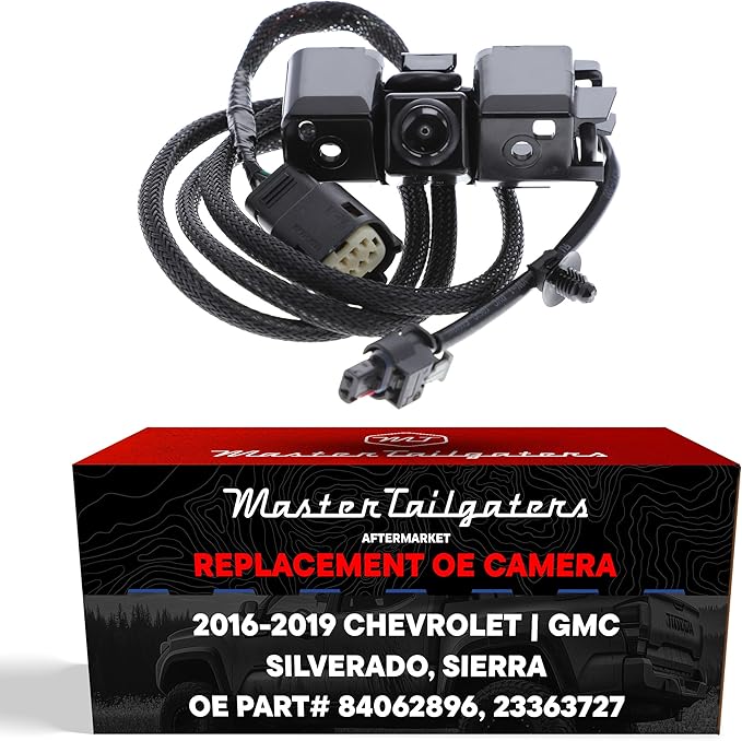 Master Tailgaters Replacement for Chevrolet Silverado/GMC Sierra 1500, 2500, 3500 W/Remote Tailgate (2016-2019) Backup Camera OE Part # 84062896, 23363727