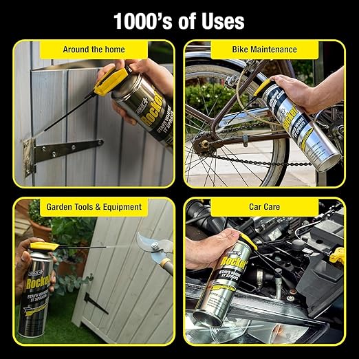 Multi-Purpose Lubricant Spray, 15.2 Fl Oz (Pack of 6) – Penetrating Oil & Anti-Corrosion Spray for Rusted Bolts, Tools, Bikes & Garden Equipment, Water-Resistant Protective Coating