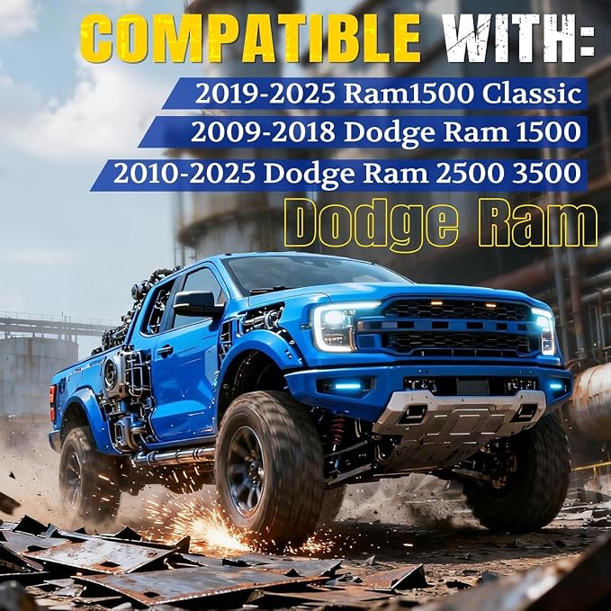 ARANA Tailgate Assist Shock for Dodge Ram 1500 2500 3500 2009-2025, Tail gate Slow Drop Accessories Damper Kit for RAM 1500 2500 3500(All Tools Provided)