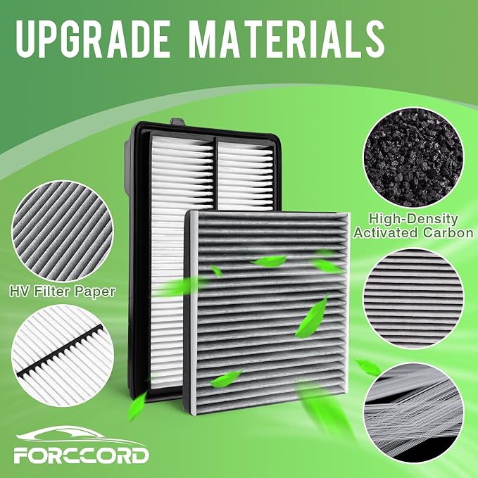 Cabin & Engine Air Filter Fit for 2021-2026 Genesis GV80 2.5L Gas Activated Carbon Cabin Filter Replace#971333M000 28113T6210 Car Accessories