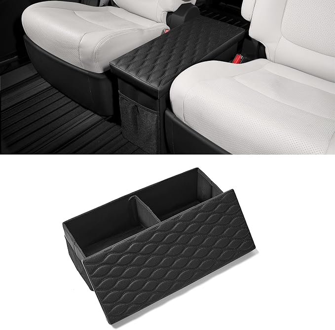 Car Seat Organizer Compatible with 2020-2025 2026 Kia Telluride - Telluride Black Seat Console Organizer Backseat Box for Kids Toys Baby Supplies Dog Toys Snack Storage Bin Travel Accessories