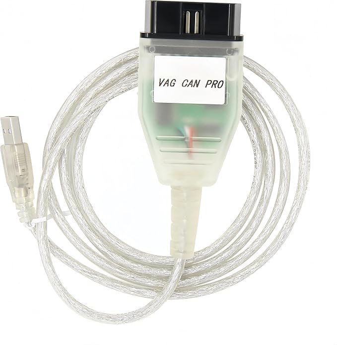 V551 K+CAN Diagnostic Cable for VW Audi Skoda and SEAT, Support CAN Bus, UDS, and K-Line, Support VAG VCP CAN PRO and 32/64 bit Windows, Driver/APP Must Be Installed