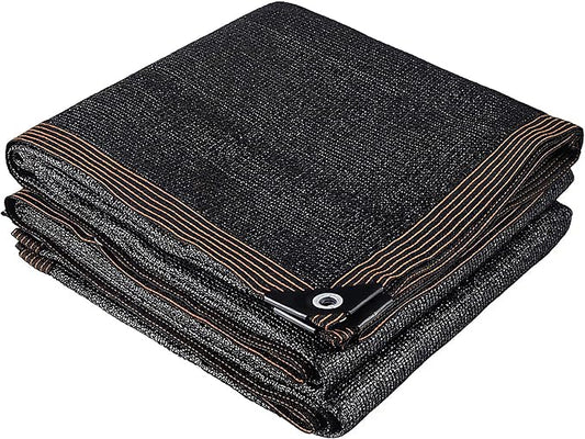 winemana 70% Black Shade Cloth, 6 x 12 FT Durable Mesh Tarp with Grommets, Resistant Garden Sun Shade Netting with Taped Edge for Plant Cover, Greenhouse, Patio, Tomatoes, Chicken Coop, Barn Kennel