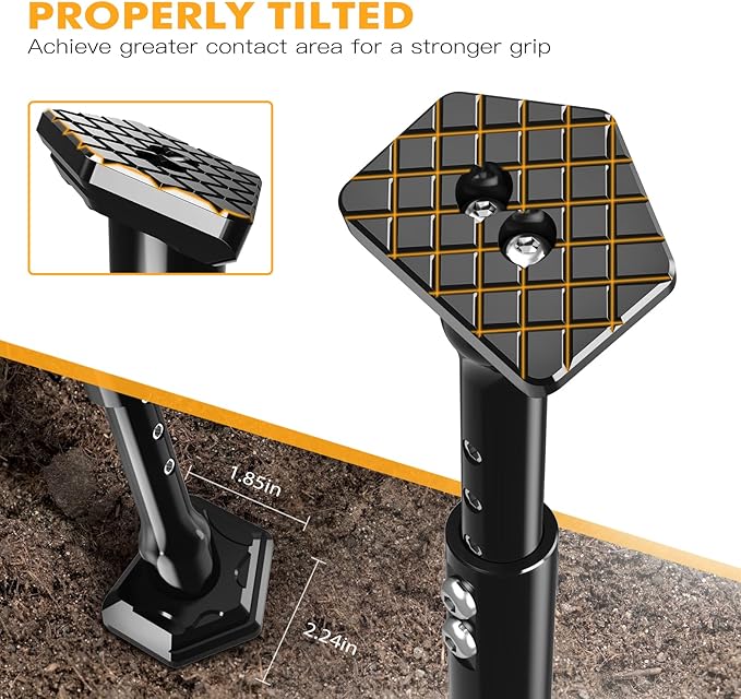 NICECNC Adjustable Motorcycle Kickstand Side Stand & 3-Level Height Dirt Bike Kickstand, Compatible with Beta RR 2T/RR 2T Racing 125 200 250 300 2013-2024, XTRAINER 250 2017-2024, See Fitment, Black