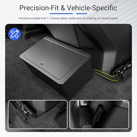 Trash Can Compatible with 2019-2026 Chevy Silverado 1500 ZR2 Crew Cab Trash Bin Car Garbage Can Storage Organizer Replacement for 2019-2026 Chevy Silverado Accessories