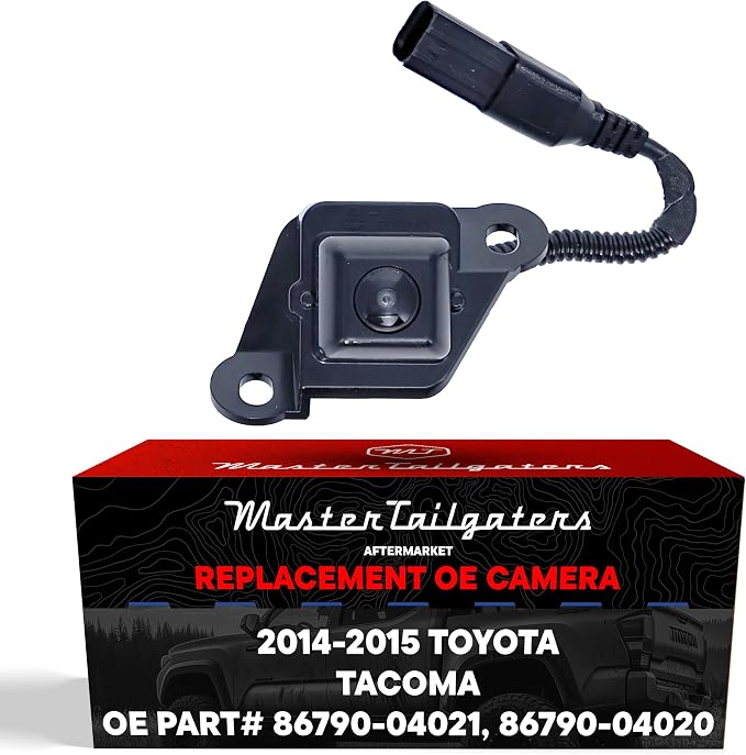 Master Tailgaters Replacement for Toyota Tacoma (2014-2015) Backup Camera OE Part # 86790-04020, 86790-04021