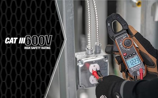 Southwire - 65031640 CLAMP METER, 400A AC/DC 21530T,Black/Brown