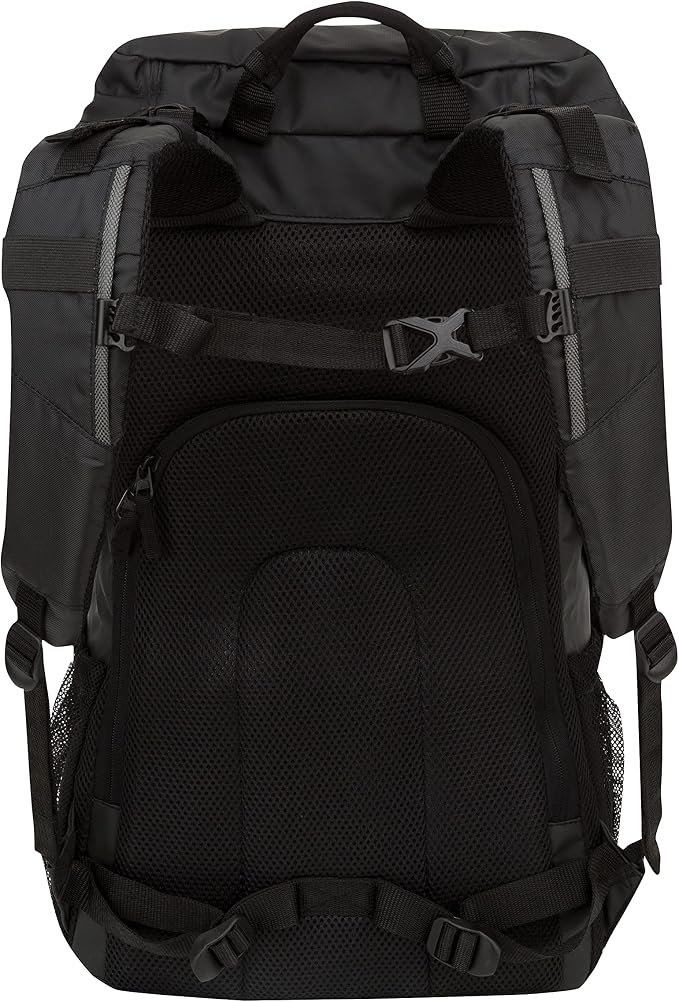 Fieldline Motorcycle All Weather Backpack, Black, Works with Backrest and Sissy Bar Large