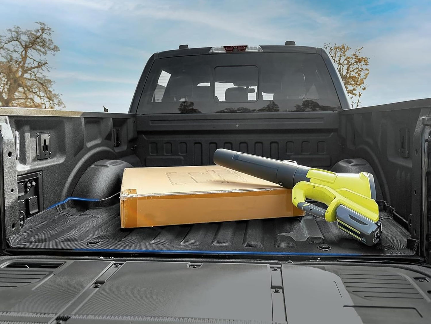 OEDRO Truck Bed Mat Fit for 2024 2025 Toyota Tacoma 5FT, TPE All Weather 2024 Tacoma 5FT Heavy Duty Pickup Bed Liner Accessories, Black