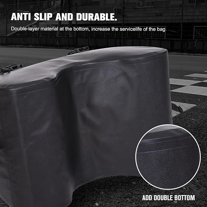 WILD HEART Dry Motorcycle Tail bag 70L/50L With Rope Straps and Inner Pocket Waterproof PVC 500D for Travel,Motorcycle and so on