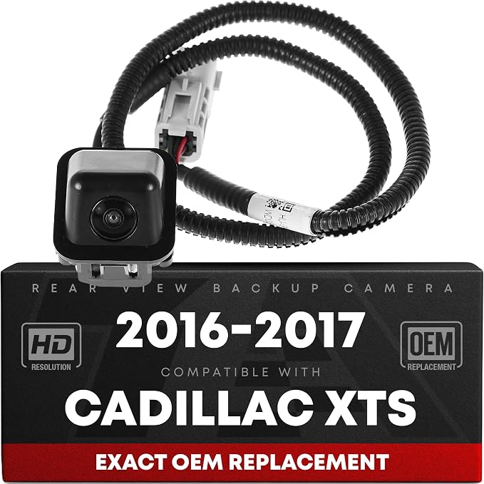 Rear View Backup Camera, Reverse Park Assist - Compatible with 2016-2017 Cadillac XTS - OEM 84003129, GM1960123