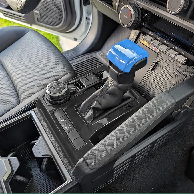 for Toyota Tacoma 2024 2025 2026 for 4Runner 2025 2026 Interior Accessories Gear Shift Knob Head Cover & Gear Shift Panel Cover ABS Decorative Frame Trim