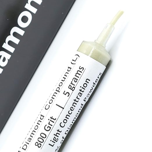 TechDiamondTools Kit of 3 Diamond Lapping Paste Polishing Compound USA Made 800 1500 2000 Grit Lapping Compound for Rock Glass Metal Jewelry Resin Marble with 10% of Diamond Powder