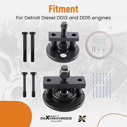 maXpeedingrods for Detroit Diesel DD13 DD15 Crankshaft Oil Seal Remover Installer Tool Kit Front & Rear Seal Tool, Replace# W470589004300 W541589023300 W541589003400