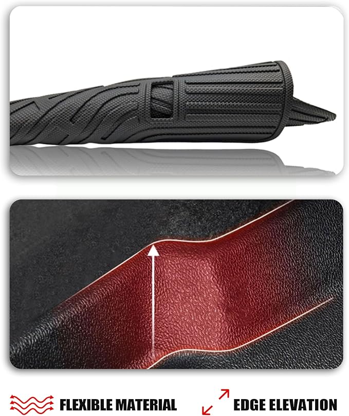Floor Mat Cargo Liner Backrest Mat Compatible with Lincoln Aviator Accessories 2020-2025 2026 with Hook&Loop Rear Trunk Mat Rear Seat Back Cover Protector All Weather Anti-Slip Split Dog Liner