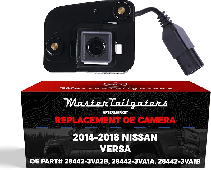 Master Tailgaters Replacement for Nissan Versa Note w/o Nav (2014-2018) Backup Camera OE Part # 28442-3VA2B, 28442-3VA1A, 28442-3VA1B