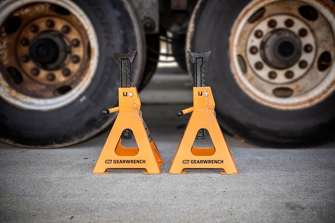 GEARWRENCH 6 Ton Ratcheting Jack Stands - Pack of 2 | GWJS6T