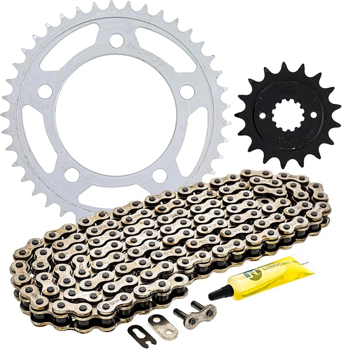 NICHE Drive Sprocket Chain Combo for Honda VT750C VT750CD VT750C2 Front 17 Rear 41 Tooth 525HZ Standard 122 Links